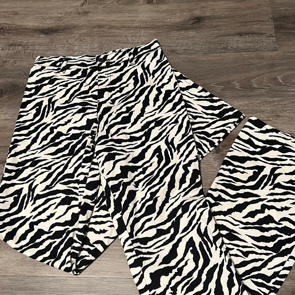 motel zebra print pants
